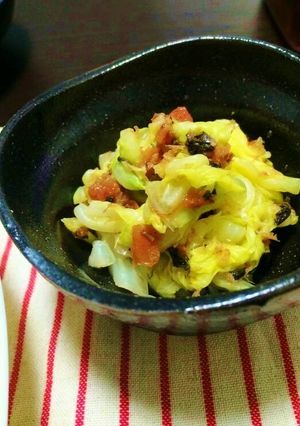 キャベツの梅肉和え-レシピのメイン写真