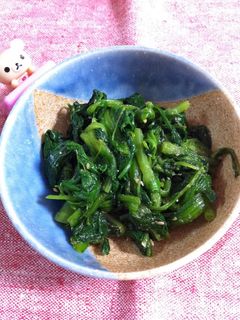 ほうれん草と春菊の胡麻和え-レシピのメイン写真