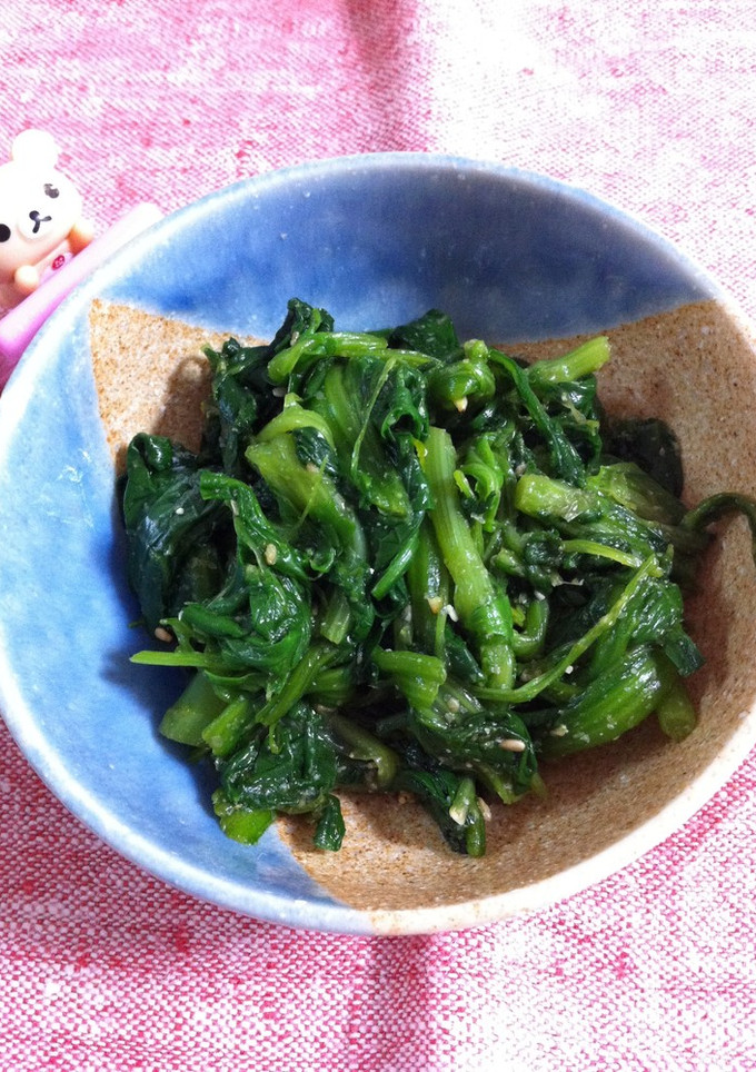 ほうれん草と春菊の胡麻和え-レシピのメイン写真