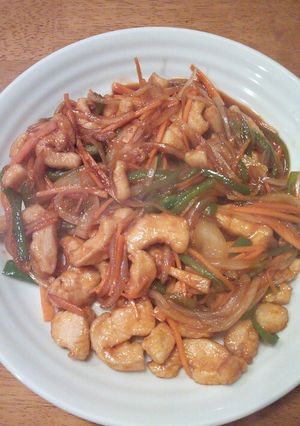 鶏むね肉の甘酢炒め-レシピのメイン写真