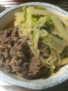 牛肉と白菜のすき焼き風炒め煮-レシピのメイン写真