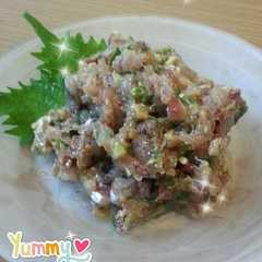 รูปของ 美味～☆あじのなめろう