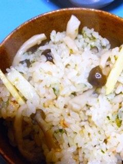 タケノコとキノコの炊き込みご飯-レシピのメイン写真