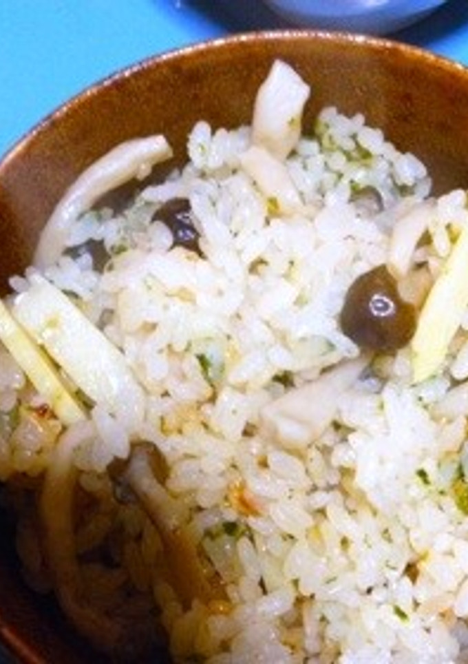 タケノコとキノコの炊き込みご飯-レシピのメイン写真