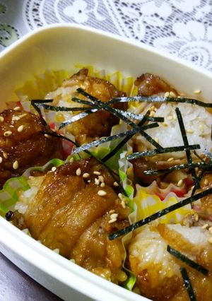 レンジで簡単♪冷やご飯de肉巻きオニギリ-レシピのメイン写真
