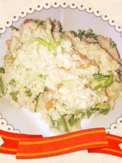 水菜とおからのプチダイエットサラダ♪-レシピのメイン写真