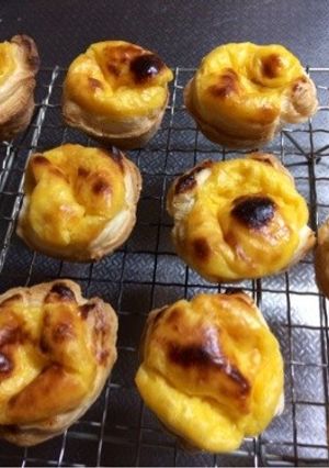 エッグタルト 冷凍パイシートで-レシピのメイン写真