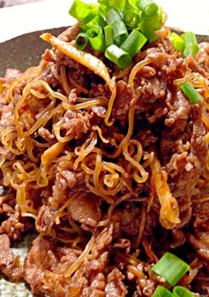 白飯進む！牛肉としらたきのしぐれ煮♪-レシピのメイン写真
