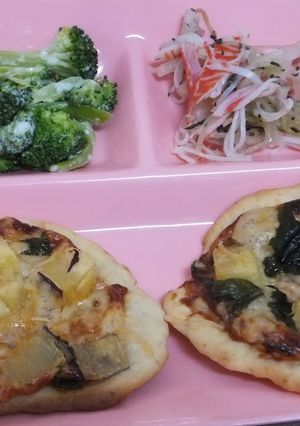 イモと大葉とチーズのピザランチ-レシピのメイン写真