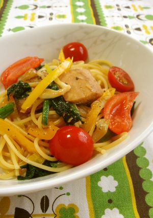 ホウレンソウとイワシのパスタ-レシピのメイン写真