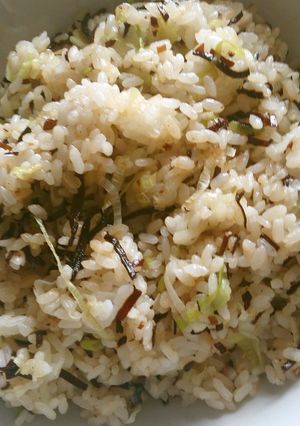 塩昆布とねぎのチャーハン-レシピのメイン写真