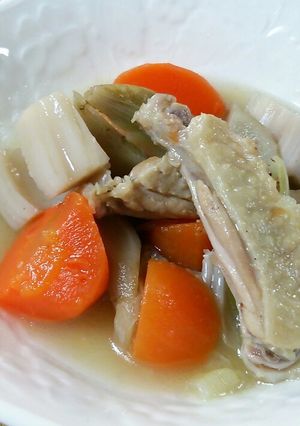手羽元と根菜の中華風煮物(^q^)-レシピのメイン写真