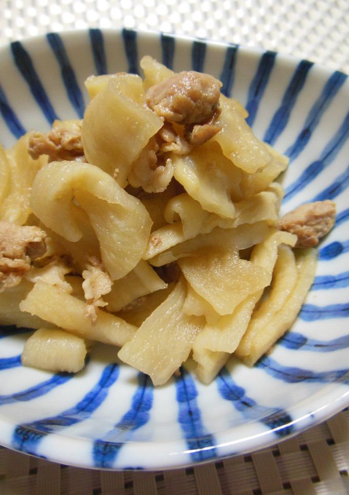 切干し大根と豚肉炒め煮-レシピのメイン写真