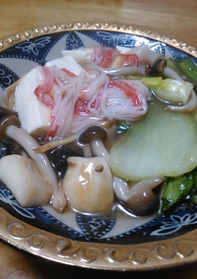 豆腐ときのこと青梗菜の中華旨煮-レシピのメイン写真