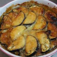 รูปของ ナスとチーズの重ね焼き・照り焼き風ソース