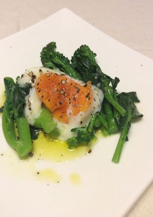 スティックセニョール温玉のせでイタリアン-レシピのメイン写真