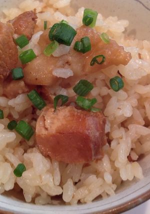 焼き鳥缶で簡単炊き込み御飯-レシピのメイン写真