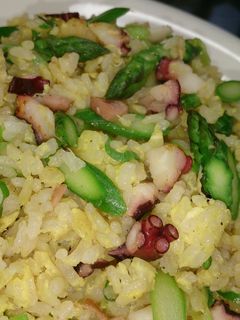 簡単☆アスパラとタコと卵の炒飯-レシピのメイン写真