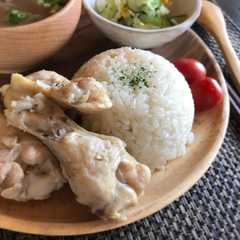 รูปของ 手羽元で☆簡単カオマンガイ(海南鶏飯)