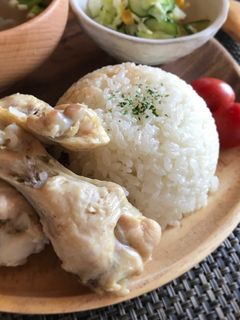 手羽元で☆簡単カオマンガイ(海南鶏飯)-レシピのメイン写真