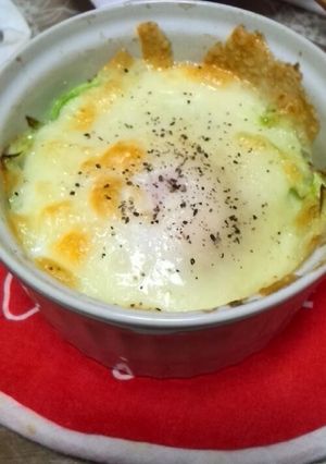 キャベツと卵のチーズココット-レシピのメイン写真