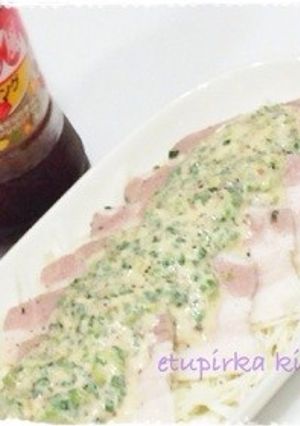 茹で塩豚のネギマヨソースがけ-レシピのメイン写真