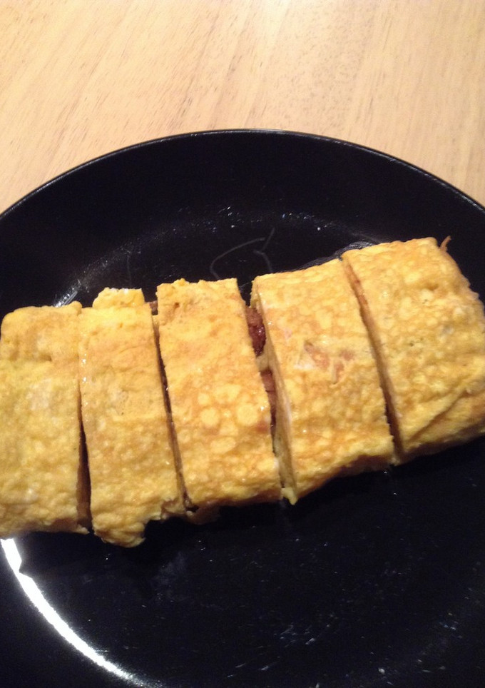 サンマ蒲焼の卵焼き-レシピのメイン写真