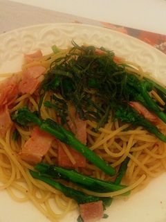 菜の花★和風ペペロンチーノ-レシピのメイン写真