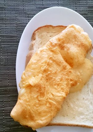 トリュフ塩でチーズオムレツ♪-レシピのメイン写真