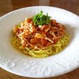 カジキときのこのトマトパスタ(≧∇≦)
