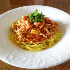 รูปของ カジキときのこのトマトパスタ(≧∇≦)