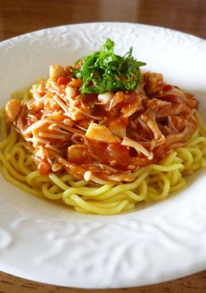 カジキときのこのトマトパスタ(≧∇≦)-レシピのメイン写真
