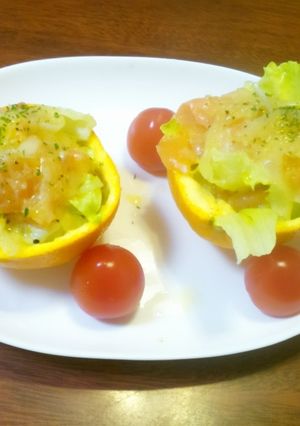 サーモンのサラダ〜オレンジソース〜-レシピのメイン写真