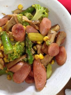 お野菜たっぷりウインナーのマヨドレ炒め-レシピのメイン写真