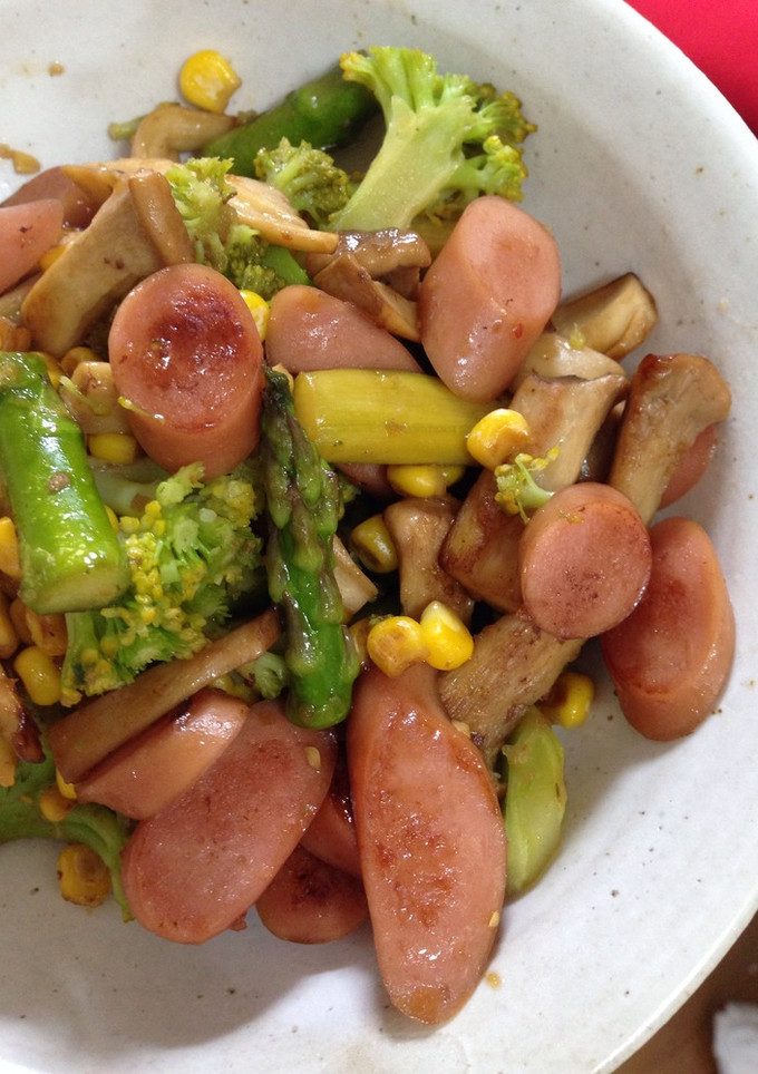 お野菜たっぷりウインナーのマヨドレ炒め-レシピのメイン写真