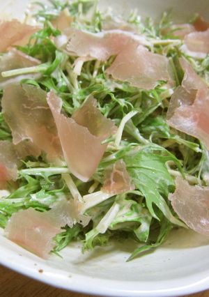 水菜と生ハムで和風コブサラダ☆彡-レシピのメイン写真