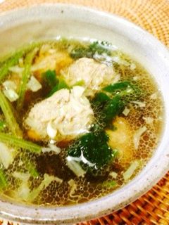 餃子のたねの残りで♪餃子だんごスープ-レシピのメイン写真