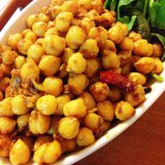 รูปของ ひよこ豆のスパイスロースト: vegan