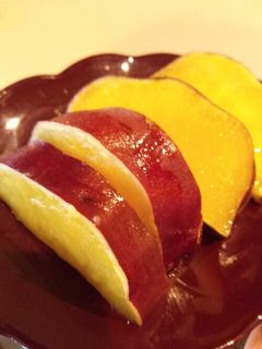 ほっこり~薩摩芋の蜂蜜&ゆずれもんの甘煮-レシピのメイン写真