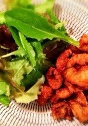 鶏皮の唐揚げ レモン塩シロップかけ-レシピのメイン写真