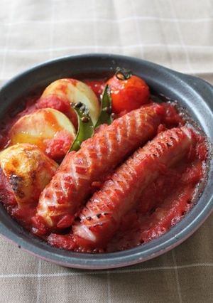ジョンソンヴィルの煮込みハンバーグ風-レシピのメイン写真