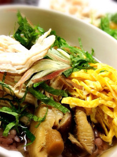 薬味たっぷりお出汁でいただくヘルシー鶏飯-レシピのメイン写真
