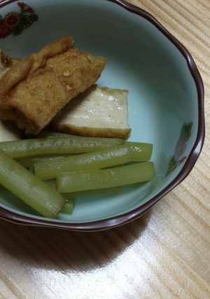 ツワと揚げ豆腐！-レシピのメイン写真