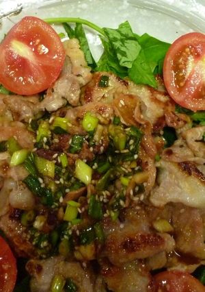 簡単＊美味♪♪豚肉の香味ソ—ス☆-レシピのメイン写真