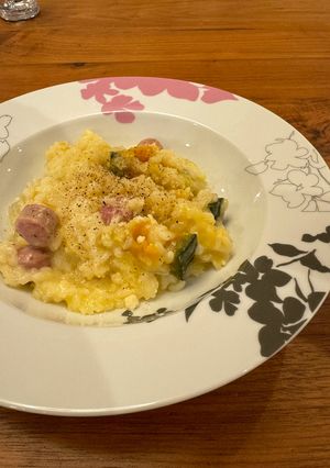 【簡単ご飯】かぼちゃのミルクリゾット-レシピのメイン写真