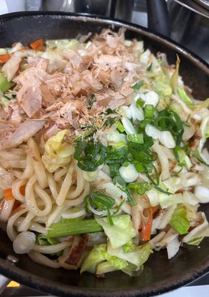ちくわとキャベツの焼きうどん-レシピのメイン写真