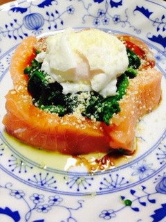 菜の花とサーモンのサラダ-レシピのメイン写真