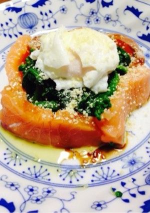 菜の花とサーモンのサラダ-レシピのメイン写真
