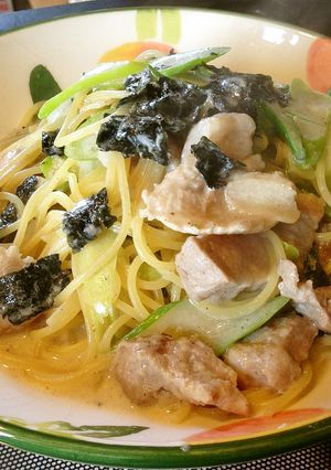 豚コンフィーと青ネギのミルクパスタ-レシピのメイン写真