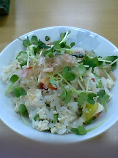 豆腐とおくらの混ぜご飯-レシピのメイン写真